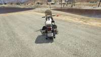 Полицейский мотоцикл из GTA 5 - вид сзади