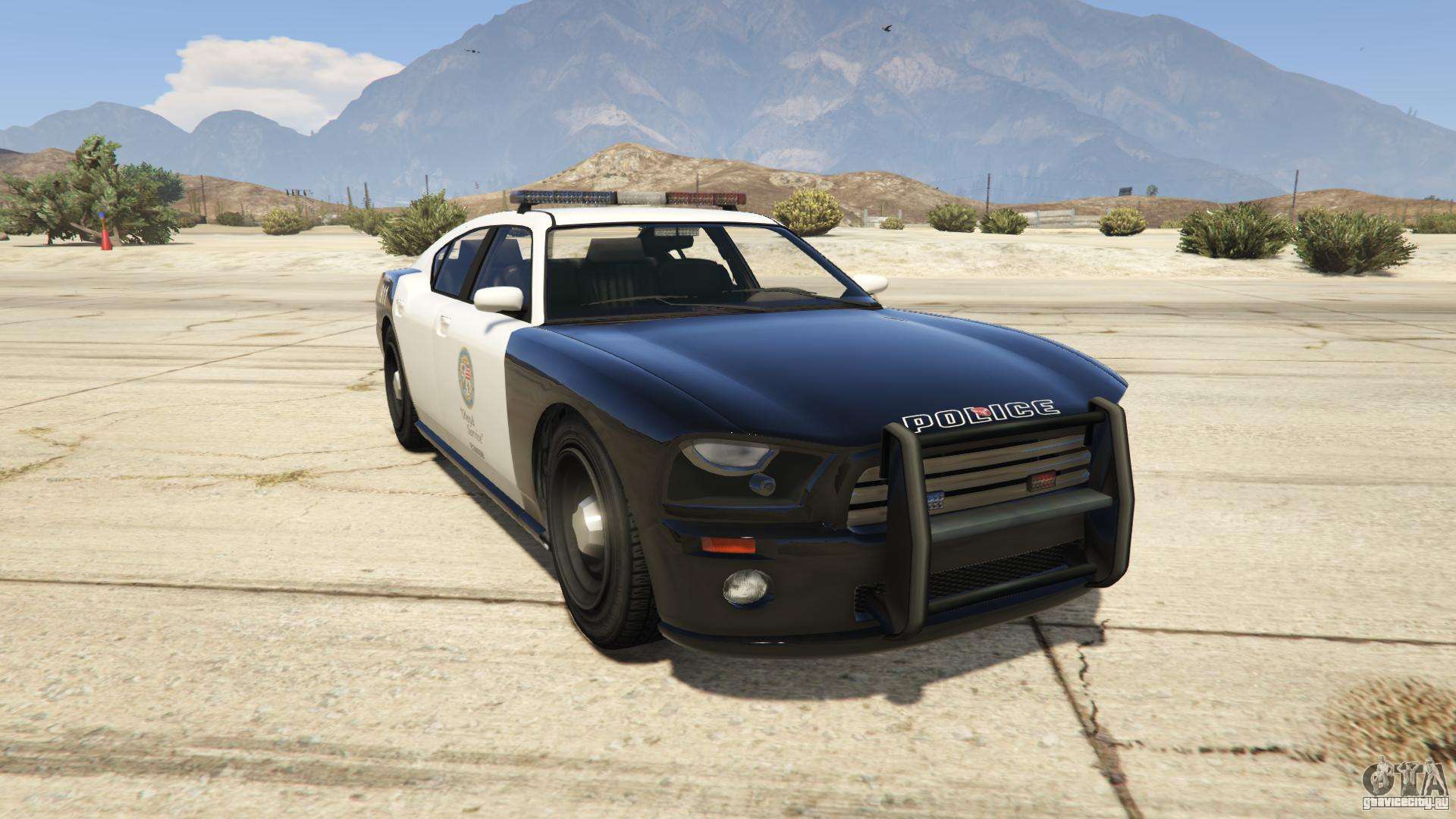 GTA 5 Bravado Police Buffalo - вид спереди