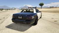 GTA 5 Vapid Police Cruiser - вид сзади