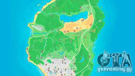 Карта случайных событий GTA 5: карта ограблений, карта фургонов, карта банкоматов
