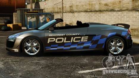 Audi R8 GT Spyder 2012 для GTA 4