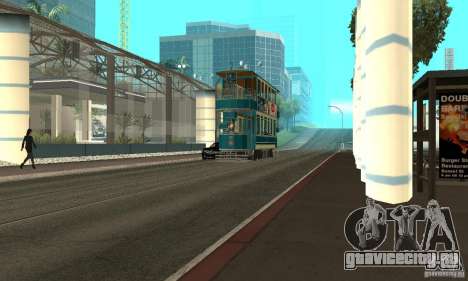 Double Decker Tram для GTA San Andreas