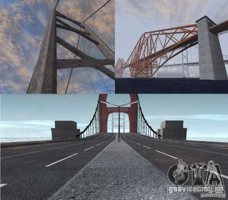 Новые текстуры трёх мостов в SF для GTA San Andreas