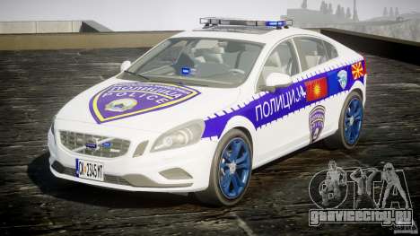 Volvo S60 Macedonian Police [ELS] для GTA 4
