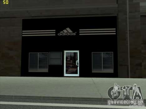 Полная замена магазинов Binco на Adidas для GTA San Andreas
