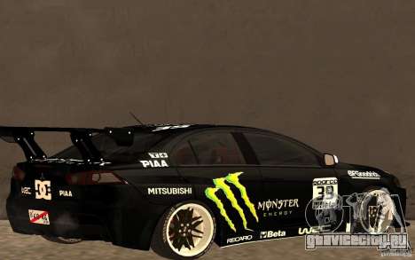 Mitsubishi Lancer Evolution X Monster Energy для GTA San Andreas