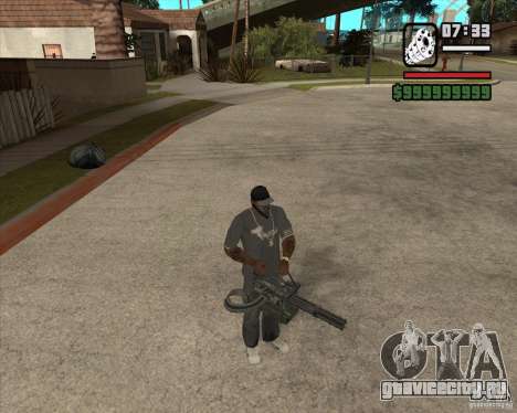 Hand Held M134 Minigun для GTA San Andreas