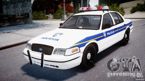 Ford Crown Victoria Croatian Police Unit для GTA 4
