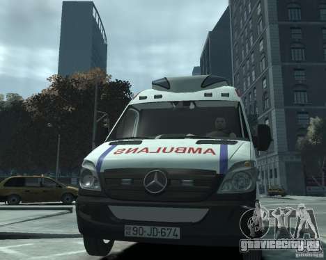 Mercedes-Benz Sprinter Azerbaijan Ambulance v0.1 для GTA 4