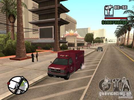 Скорая помощь из GTA IV для GTA San Andreas