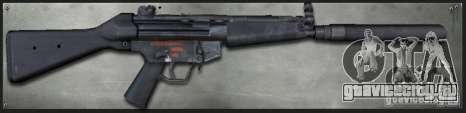 MP5A4 Silenced для GTA San Andreas