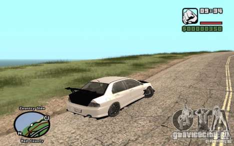Mitsubishi Lancer Evolution 8 Carbon для GTA San Andreas