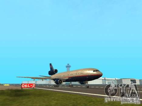 McDonell Douglas DC10 United Airlines для GTA San Andreas