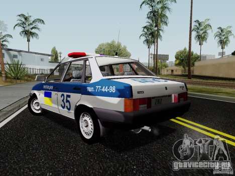 ВАЗ 21099 Полиция для GTA San Andreas