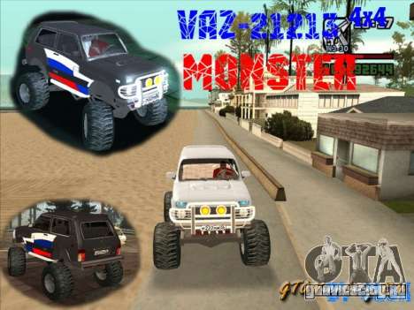 VAZ-21213 4x4 Monster для GTA San Andreas