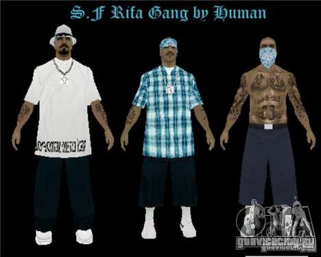 Новые скины The Rifa gang для GTA San Andreas