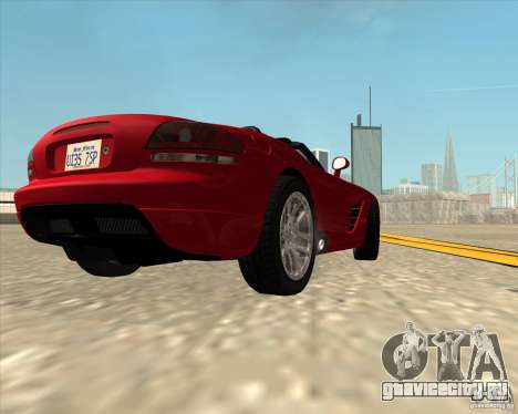 Dodge Viper SRT-10 Roadster для GTA San Andreas