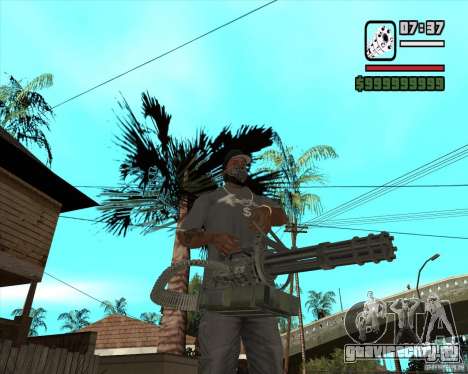 Hand Held M134 Minigun для GTA San Andreas