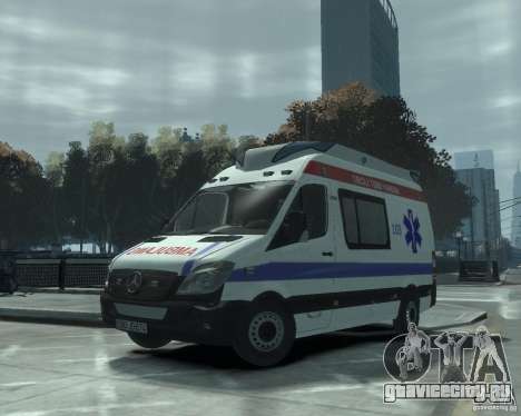 Mercedes-Benz Sprinter Azerbaijan Ambulance v0.1 для GTA 4