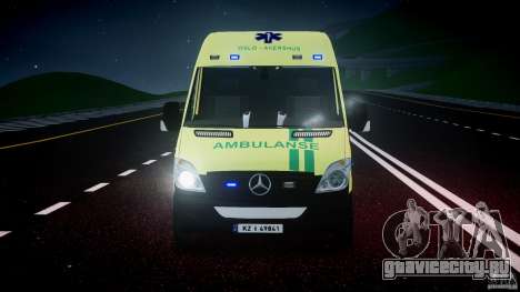 Mercedes-Benz Sprinter PK731 Ambulance [ELS] для GTA 4