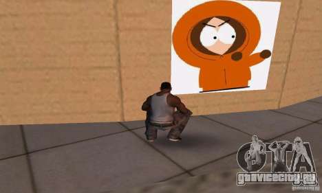 South Park Grafitti Mod для GTA San Andreas