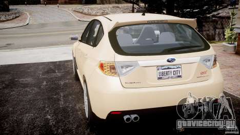 Subaru Impreza WRX STi 2009 для GTA 4