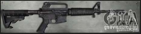 Colt M4A1 Commando Silenced для GTA San Andreas