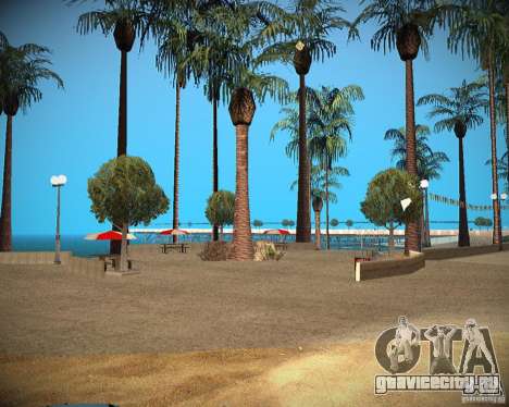 New textures beach of Santa Maria для GTA San Andreas