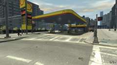 Shell Petrol Station для GTA 4