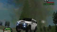 Hummer H2 белый для GTA San Andreas