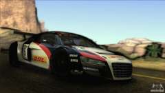 Audi R8 LMS серый для GTA San Andreas