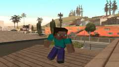 Скин Стива из игры Minecraft для GTA San Andreas