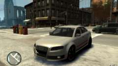 Audi RS4 серебристый для GTA 4