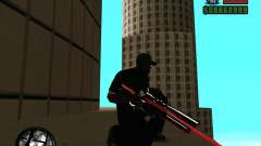 Chrome black red gun pack для GTA San Andreas