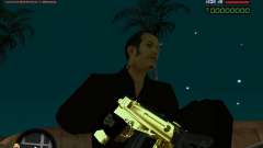 Tec 9 GOLD для GTA San Andreas