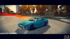 Red smoke under the wheels для GTA 4