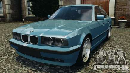 BMW E34 V8 540i бирюзовый для GTA 4
