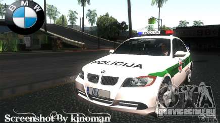 BMW 330 E90 Policija для GTA San Andreas