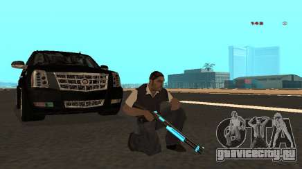 Black &amp; Blue guns для GTA San Andreas