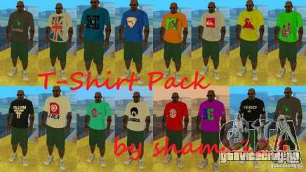 T-Shirt Pack by shama123 для GTA San Andreas