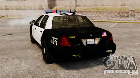 Ford Crown Victoria Police GTA V Textures ELS для GTA 4