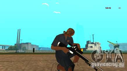 White Chrome Sniper Rifle для GTA San Andreas