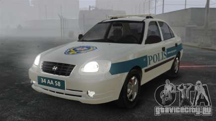 Hyundai Accent Admire Turkish Police [ELS] для GTA 4
