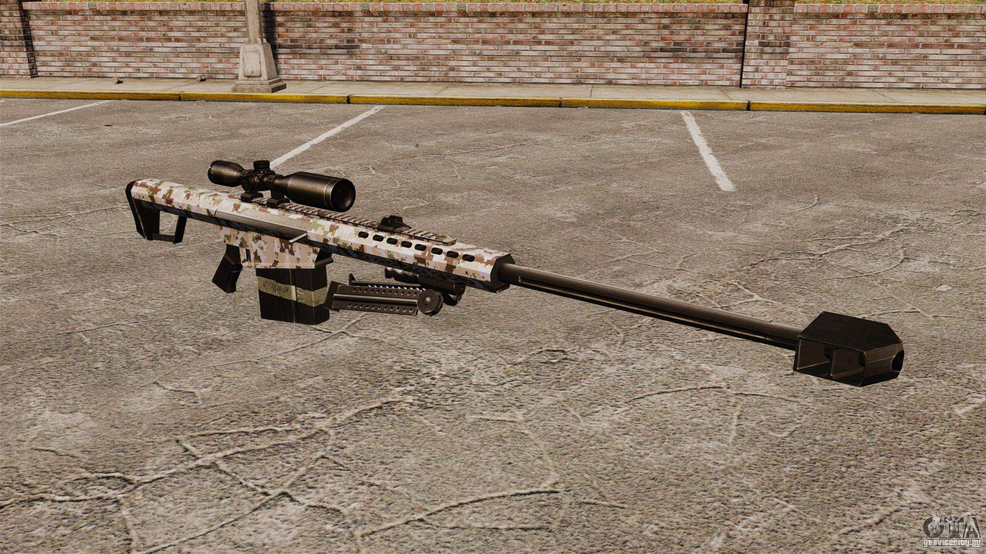 Снайперская винтовка Barrett M82 v5 для GTA 4
