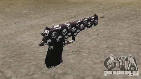Пистолет Desert Eagle Skull для GTA 4