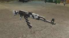 Автомат AK-47 зимний для GTA 4