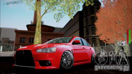 Mitsubishi Lancer Evolution X Stance Work для GTA San Andreas