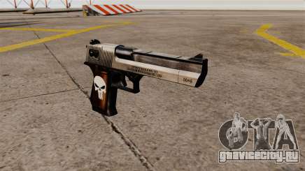 Самозарядный пистолет Desert Eagle Punisher для GTA 4