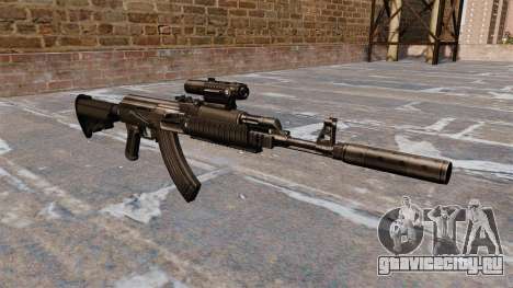 Автомат АК-47 тактический для GTA 4