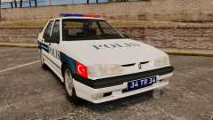 Renault 19 Turkish Police для GTA 4